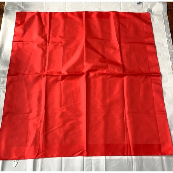 Vintage Solid Red Made in Italy Scarf - Picture 1 of 3